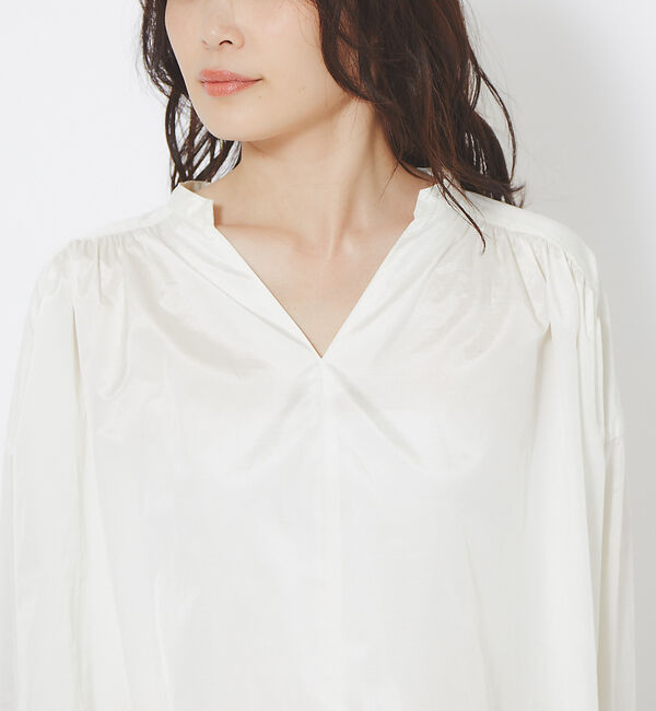 qualite「【Yangany】ギャザーブラウス」|シャツ・ブラウス|