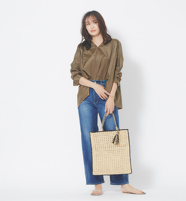 qualite「【Yangany】ギャザーブラウス」|シャツ・ブラウス|