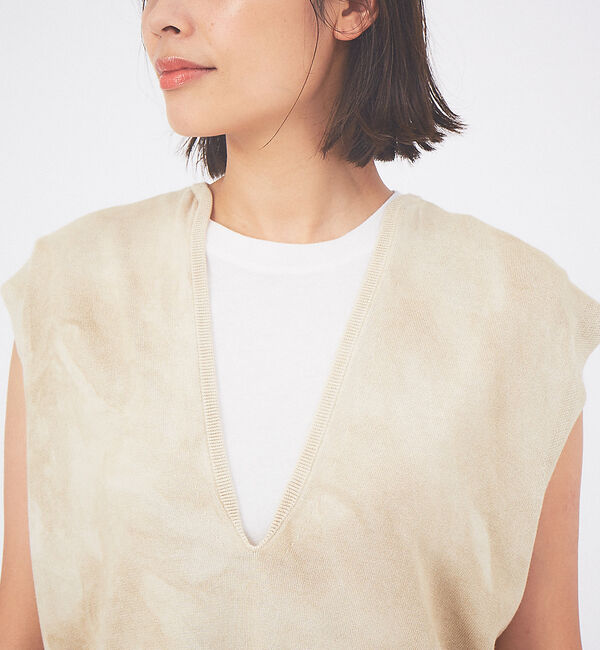 qualite「コールドダイアシメロングニット」|ニット・セーター|