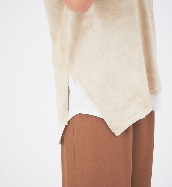 qualite「コールドダイアシメロングニット」|ニット・セーター|