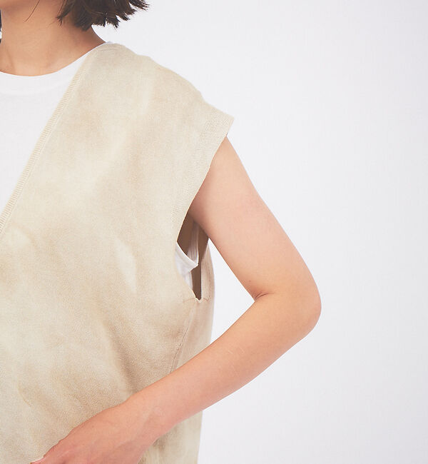 qualite「コールドダイアシメロングニット」|ニット・セーター|