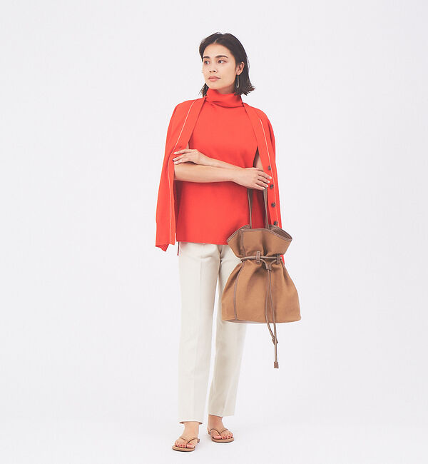 qualite「【アンサンブル対応】コットンストレッチカーディガン」|カーディガン|