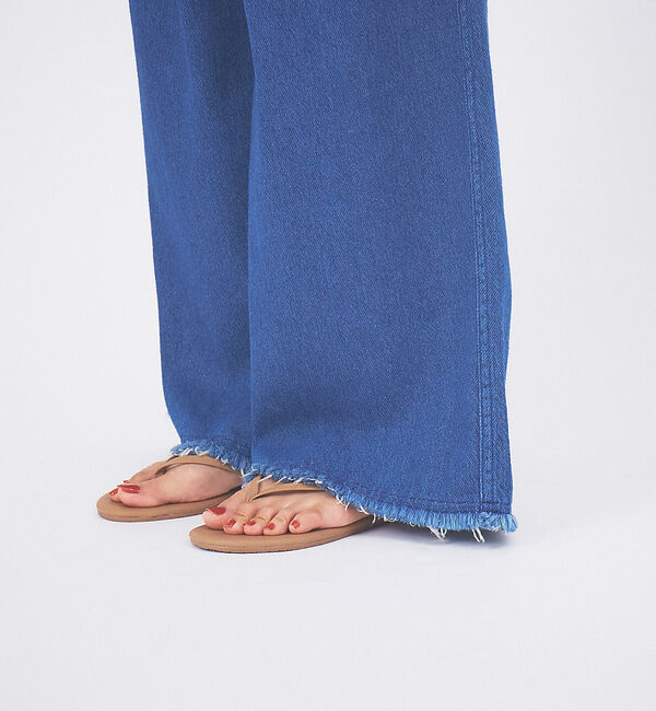 qualite「【セットアップ対応】ルーズデニムハイウエストパンツ」|デニム|