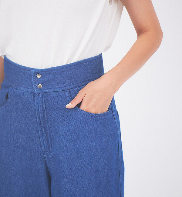 qualite「【セットアップ対応】ルーズデニムハイウエストパンツ」|デニム|