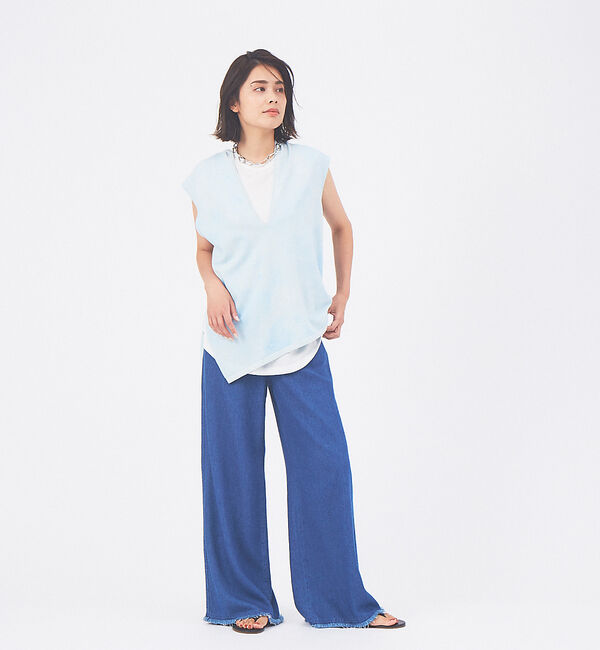 qualite「【セットアップ対応】ルーズデニムハイウエストパンツ」|デニム|