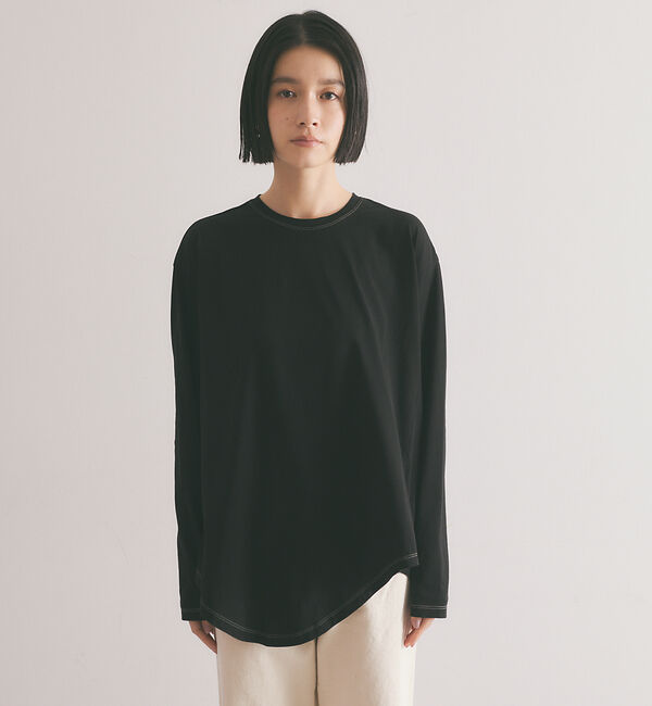 qualite「アシメコットンカットソー2」|Tシャツ・カットソー|