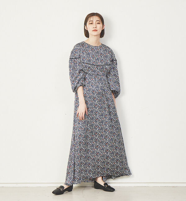 qualite「【MARGAUX】プリントワンピース」|ワンピース|