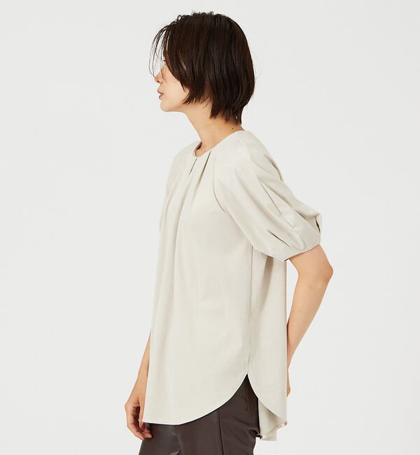 qualite「トリコットスェードカットソー」|Tシャツ・カットソー|