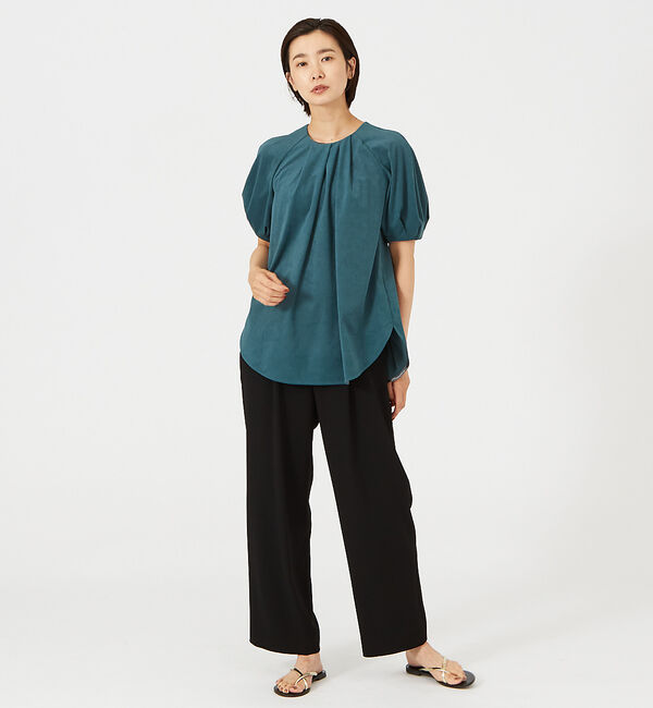 qualite「トリコットスェードカットソー」|Tシャツ・カットソー|