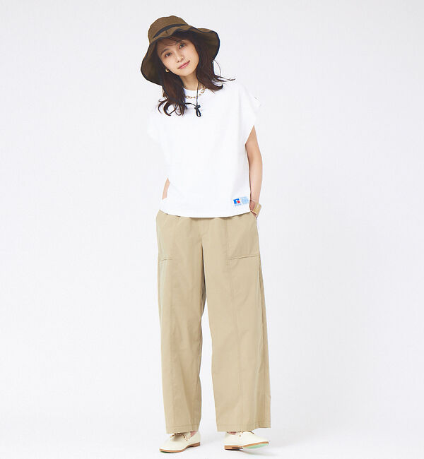 abahouse mavie「ポリエステルタフタワイドベーカーパンツ」|その他|