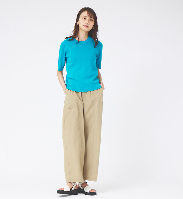 abahouse mavie「ポリエステルタフタワイドベーカーパンツ」|その他|