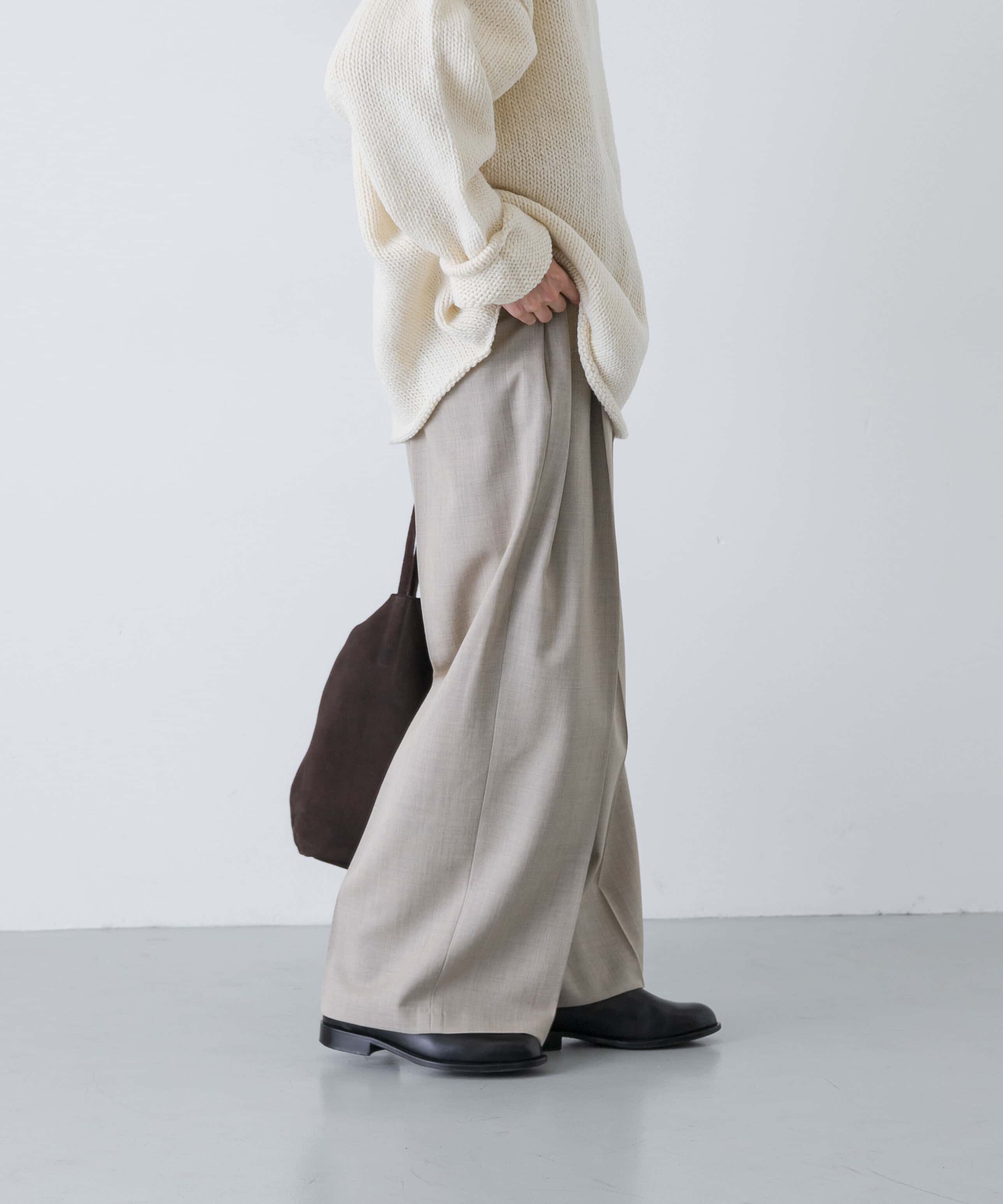 ウォッシャブルウールツイルパンツ（かぐれ）｜ルミネのファッション