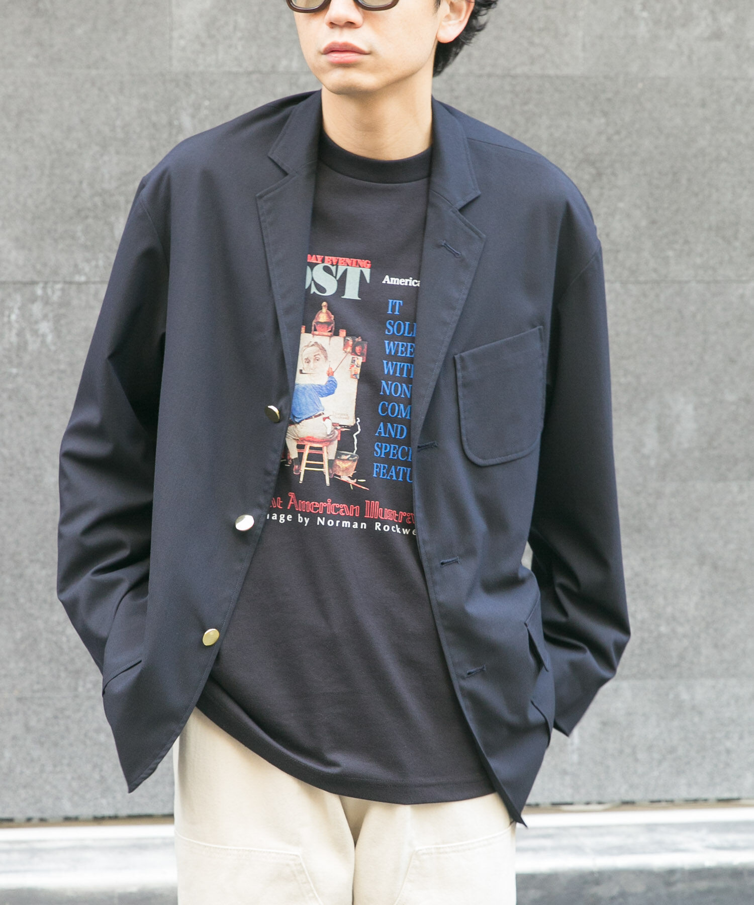 URBAN RESEARCH DOORS「FORK&SPOON　キャリーマンテーラードジャケット」|その他|