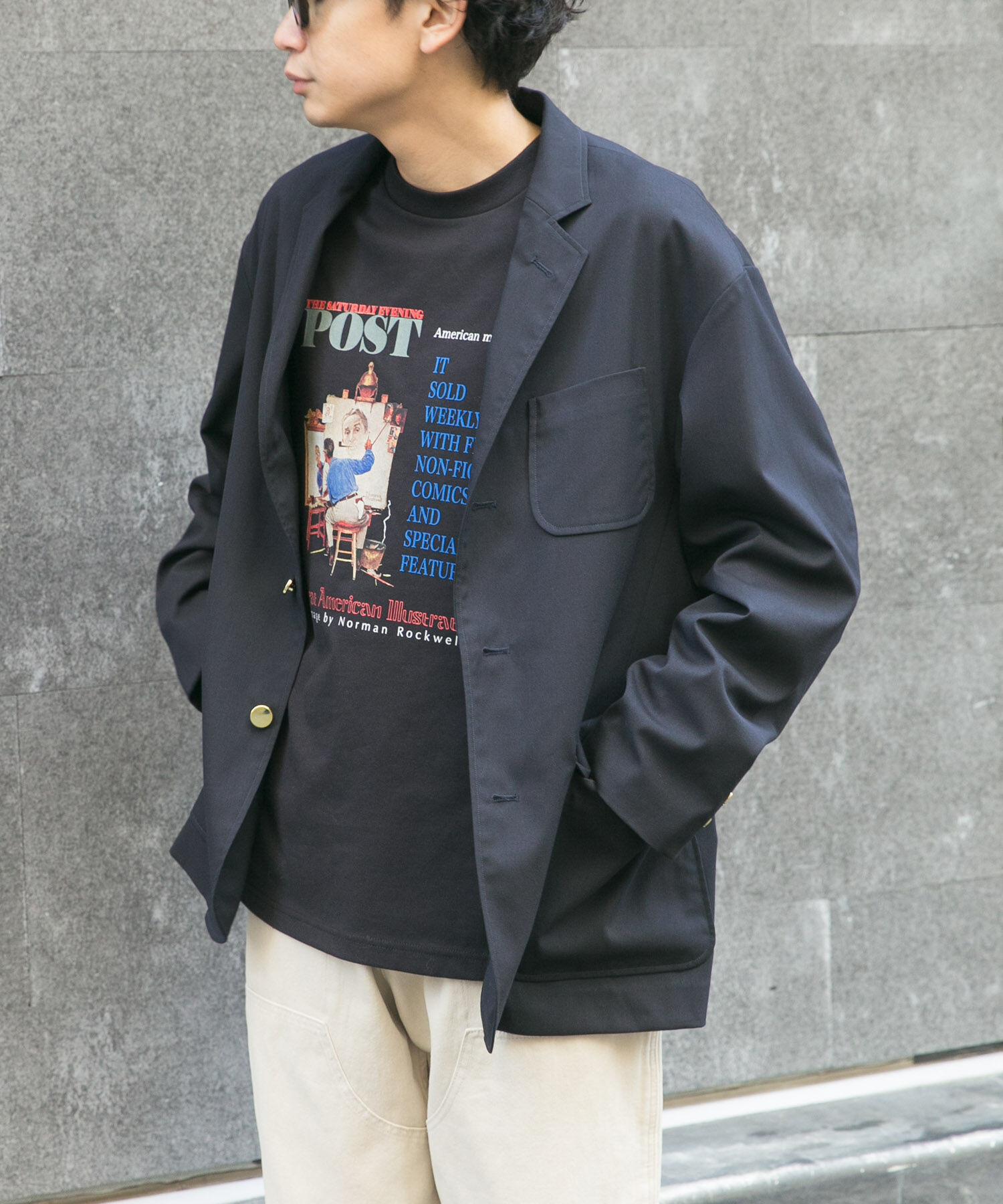 URBAN RESEARCH DOORS「FORK&SPOON　キャリーマンテーラードジャケット」|その他|