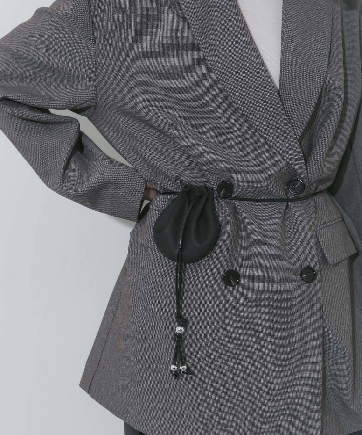 SMELLY「サークルネックポーチ」|ポーチ|ブラック