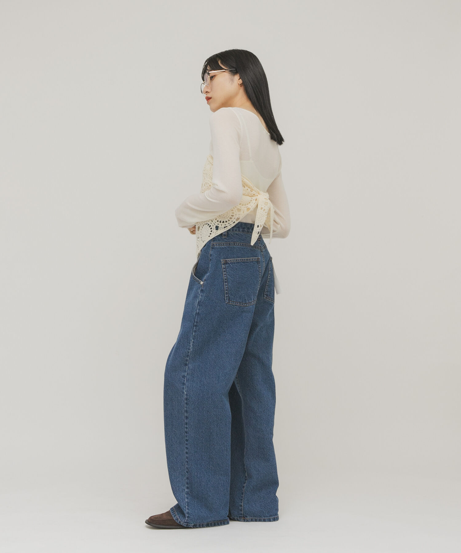  「タックドレープロンTEE」|Tシャツ・カットソー|