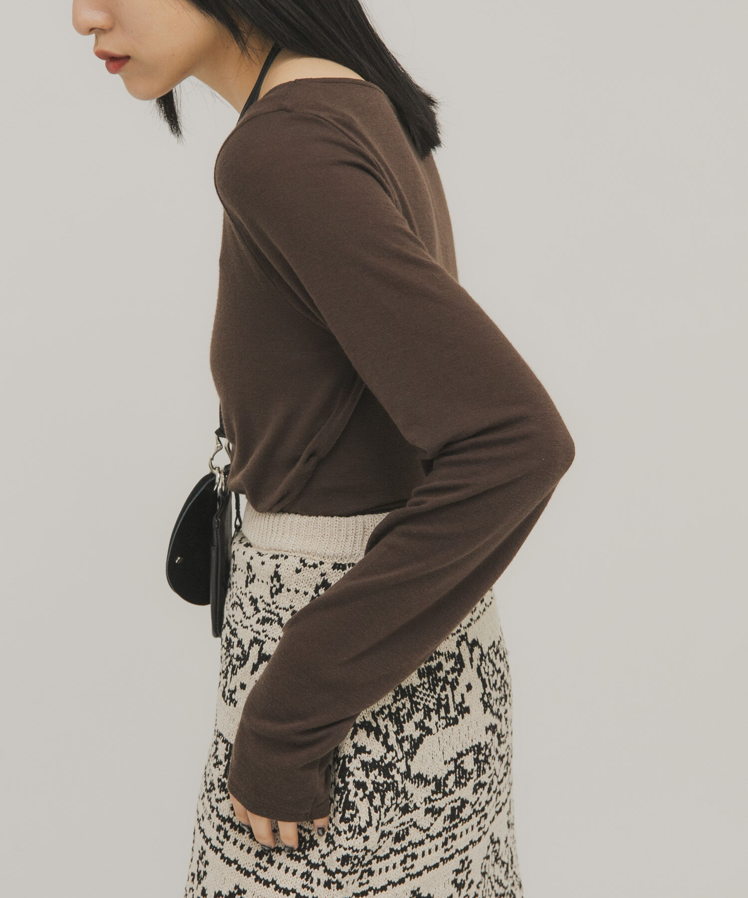  「タックドレープロンTEE」|Tシャツ・カットソー|