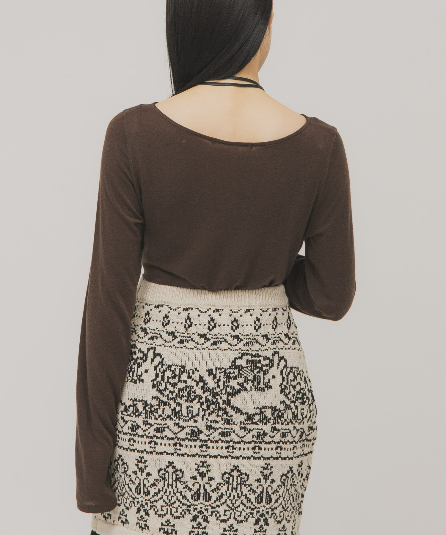  「タックドレープロンTEE」|Tシャツ・カットソー|