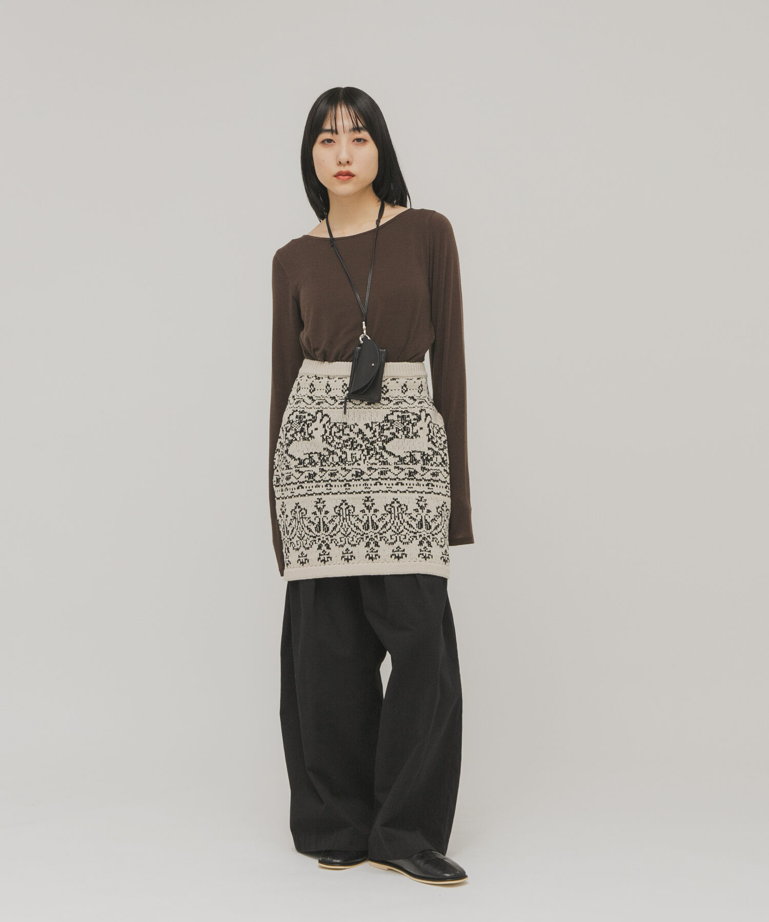  「タックドレープロンTEE」|Tシャツ・カットソー|