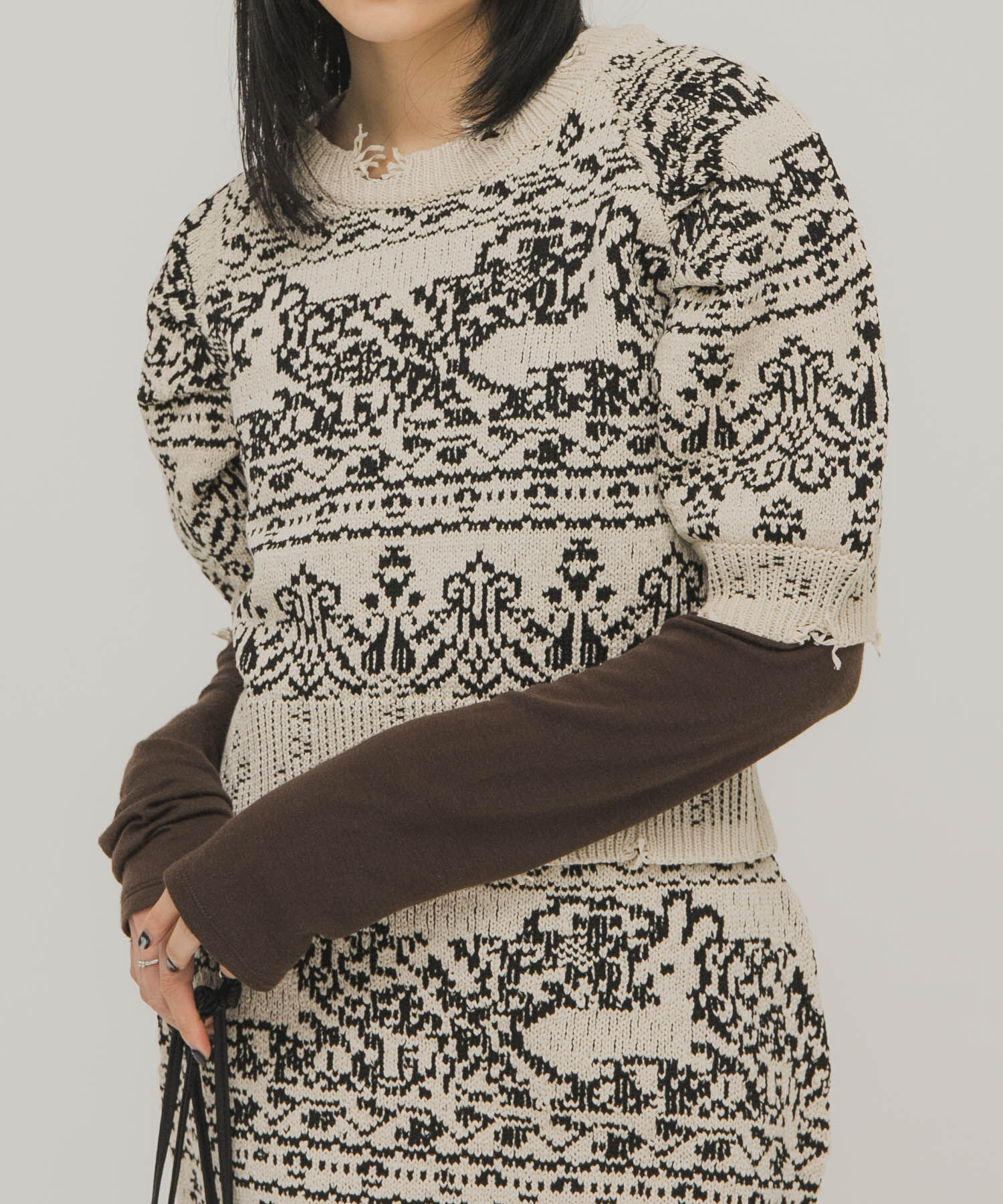  「タックドレープロンTEE」|Tシャツ・カットソー|