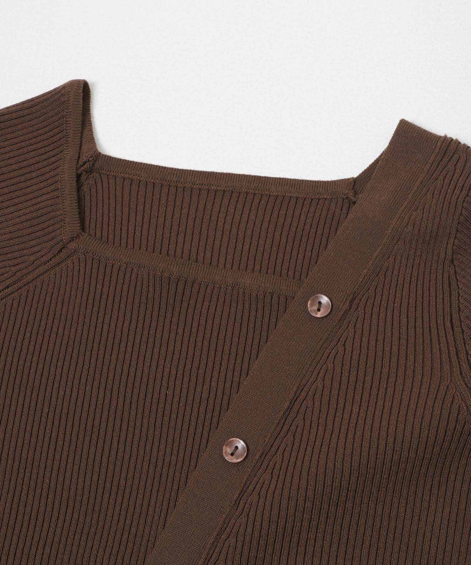 SENSE OF PLACE by URBAN RESEARCH「『洗濯可』アシメデザインリブセーター」|ニット・セーター|