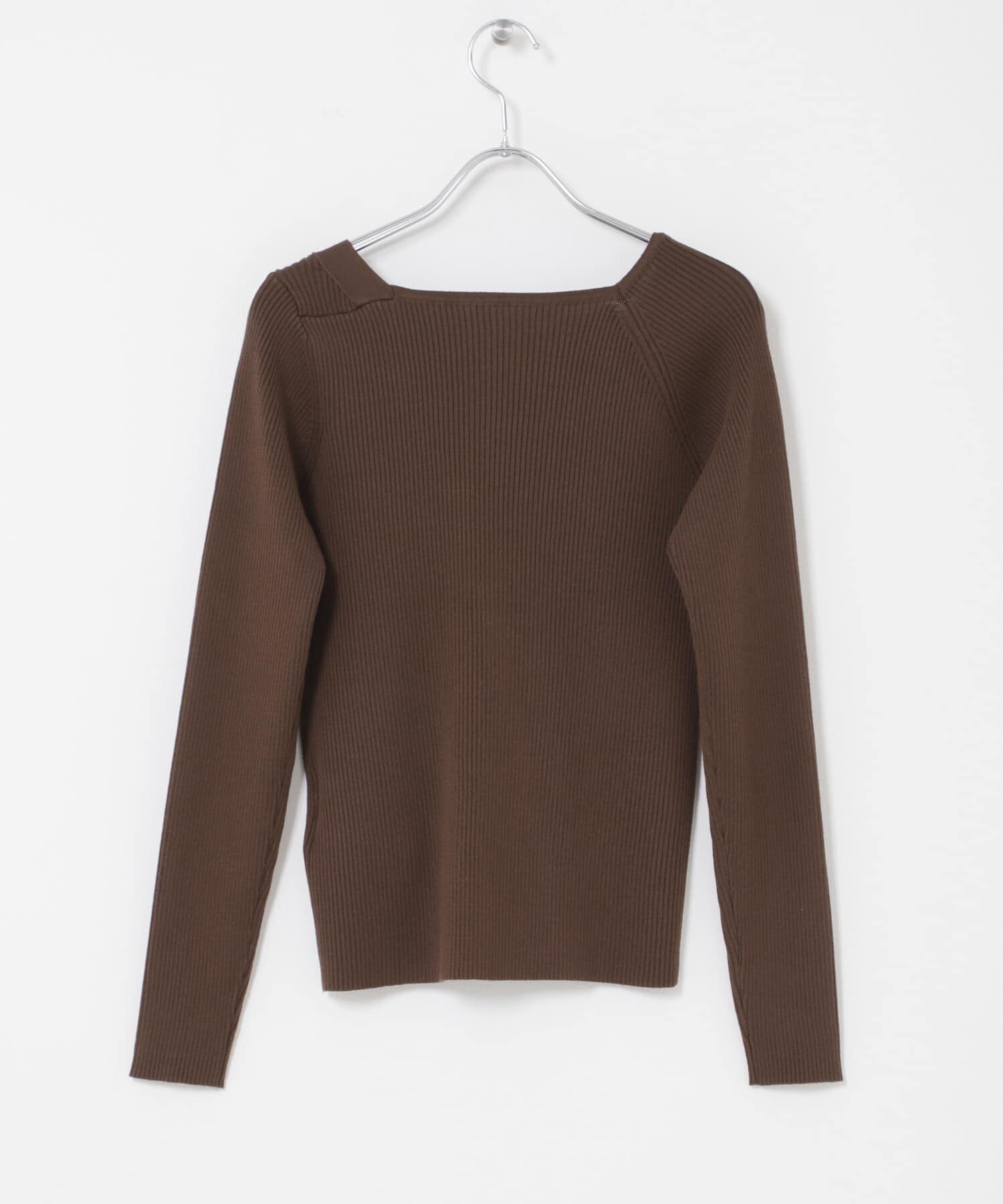 SENSE OF PLACE by URBAN RESEARCH「『洗濯可』アシメデザインリブセーター」|ニット・セーター|