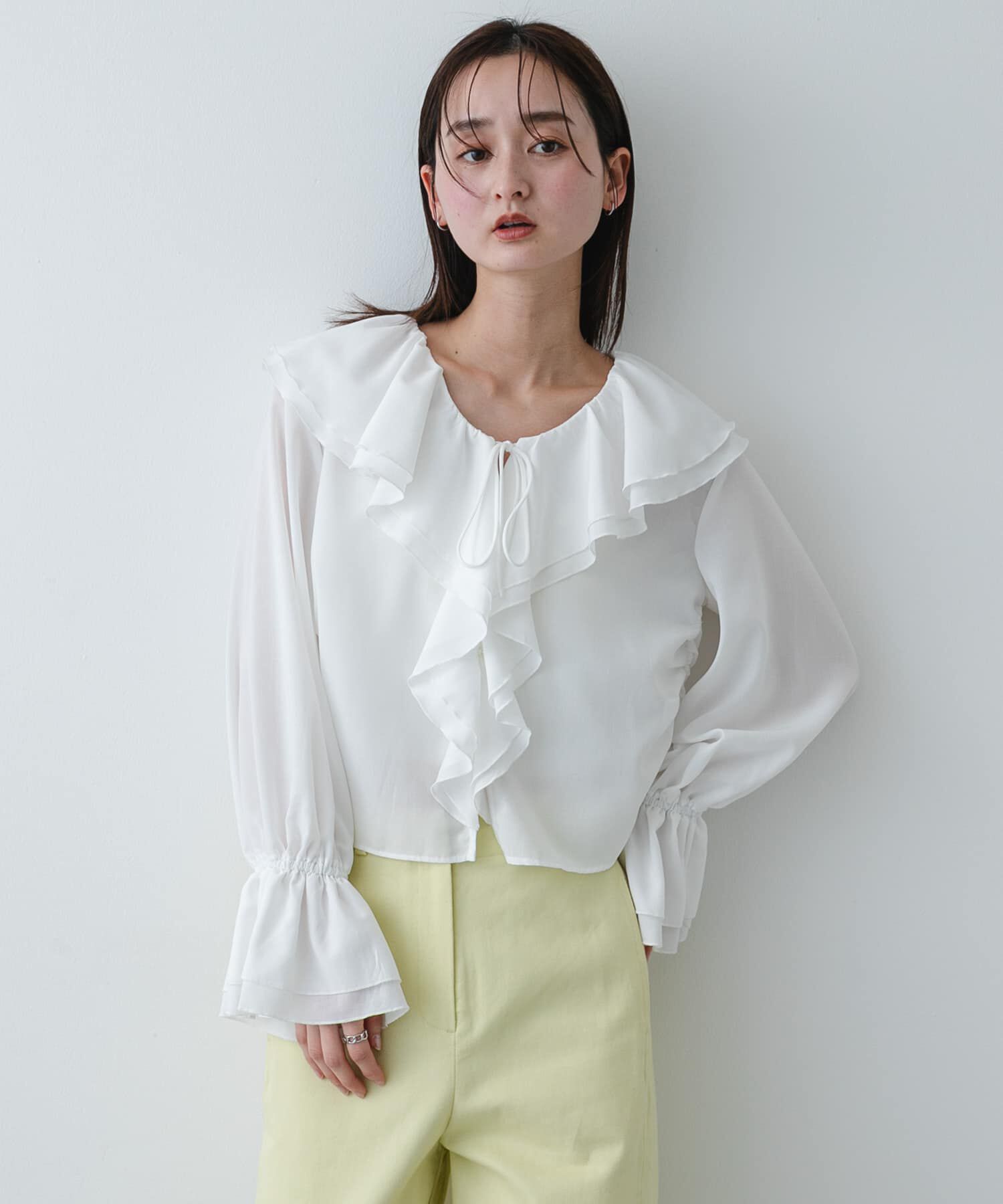 SENSE OF PLACE by URBAN RESEARCH「ラッフルブラウス」|Tシャツ・カットソー|