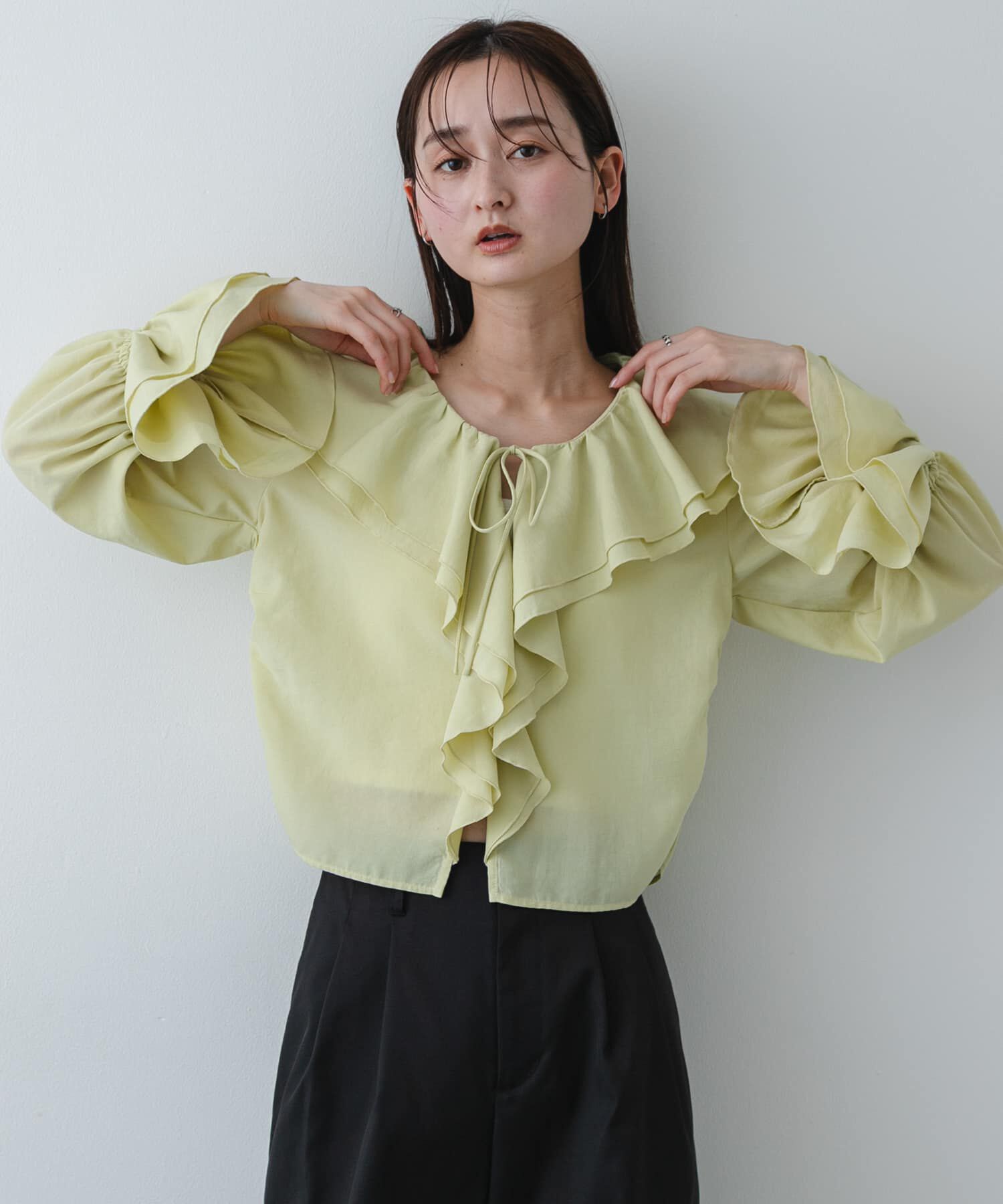 SENSE OF PLACE by URBAN RESEARCH「ラッフルブラウス」|Tシャツ・カットソー|