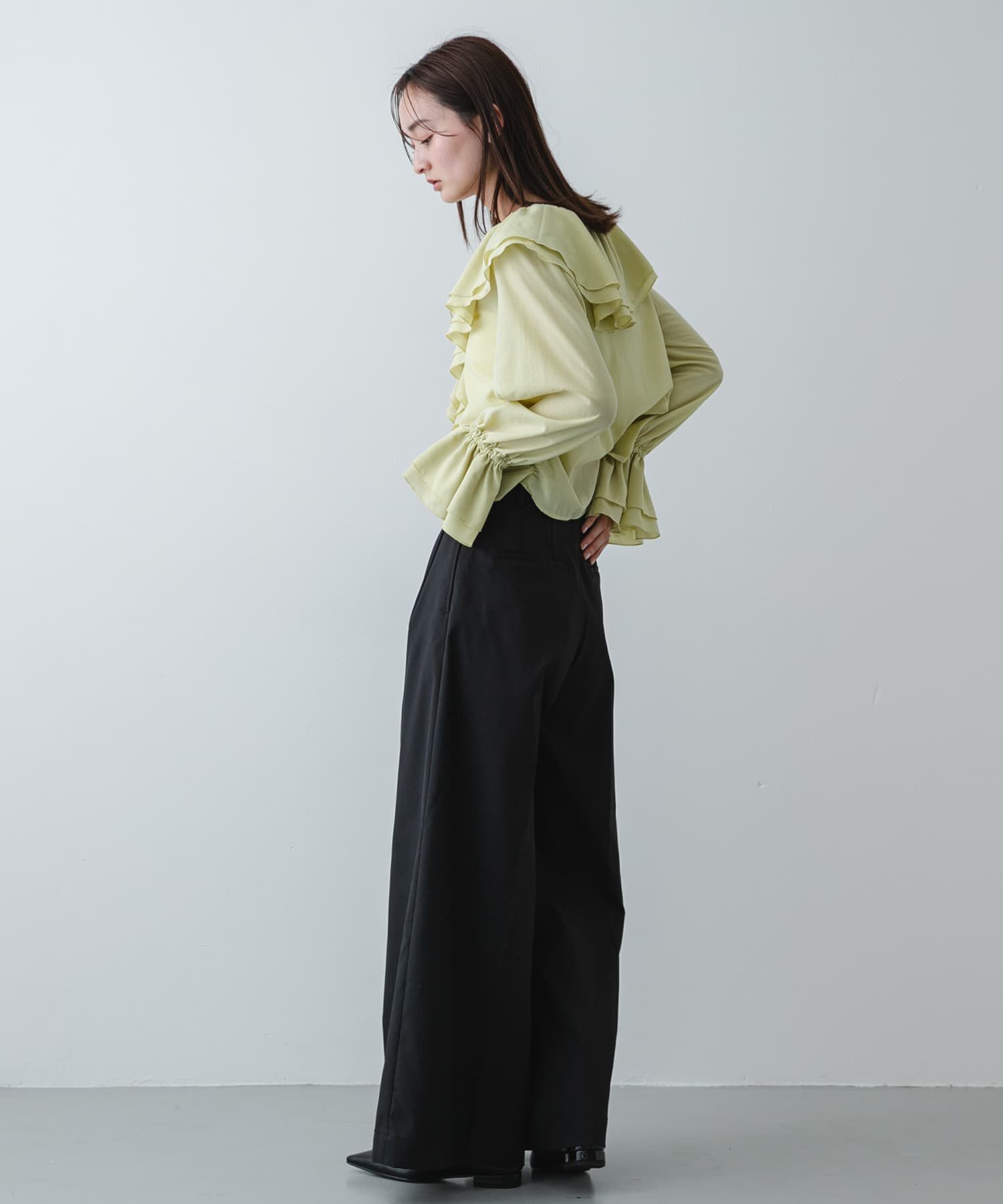 SENSE OF PLACE by URBAN RESEARCH「ラッフルブラウス」|Tシャツ・カットソー|