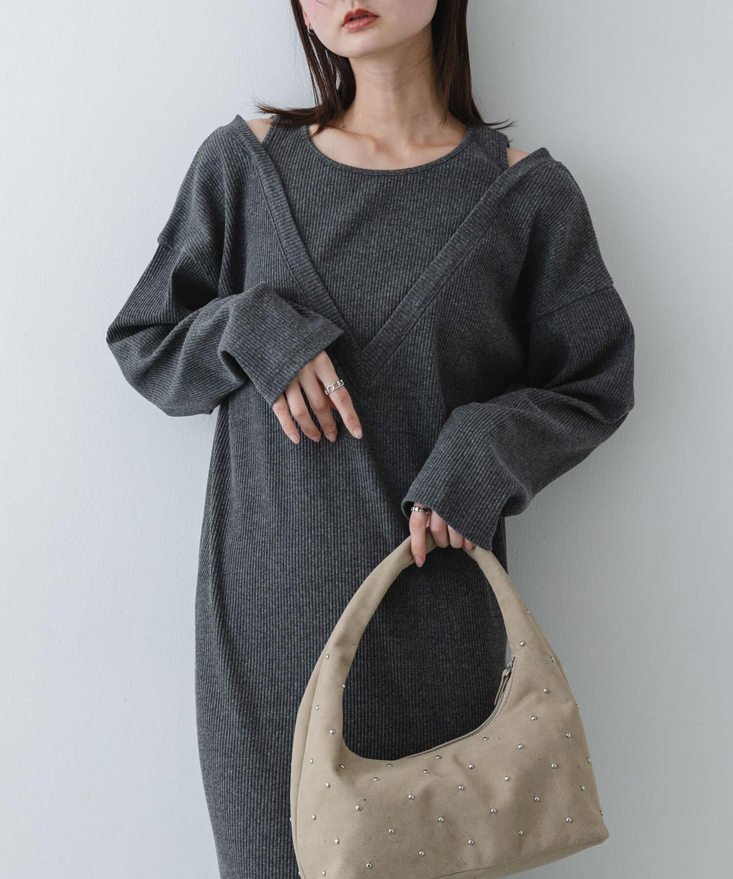 SENSE OF PLACE by URBAN RESEARCH「レイヤードネックリブワンピース」|ワンピース|