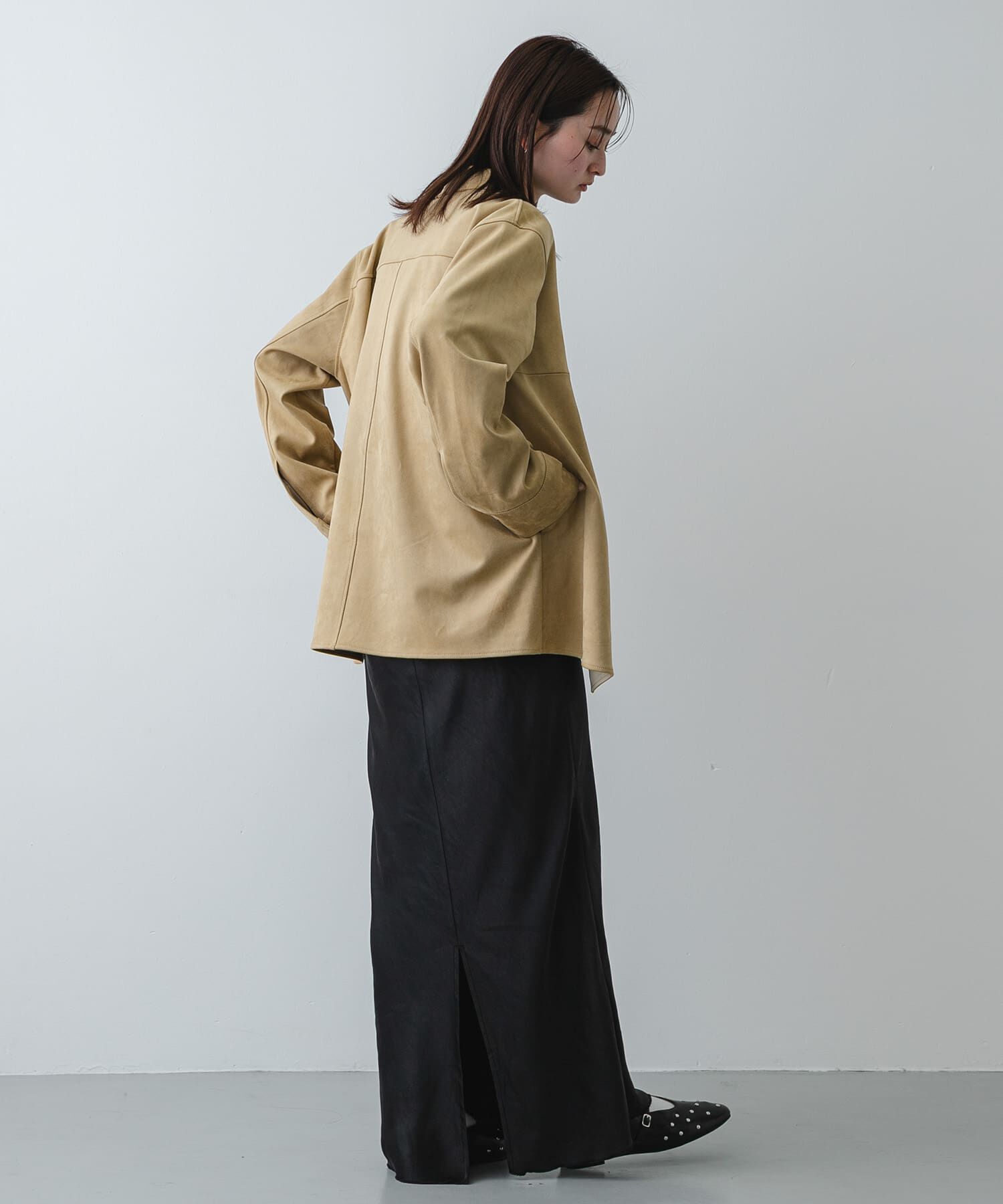 SENSE OF PLACE by URBAN RESEARCH「FSステンカラージャケット」|ノーカラーコート|