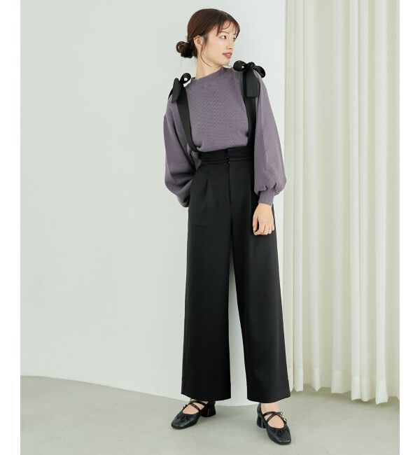 MAJESTICLEGON「リボンサス付き3wayパンツ」|その他|ブラック
