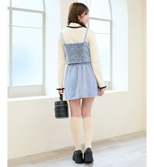  「ビッグリボンビジュービスチェ」|キャミソール|