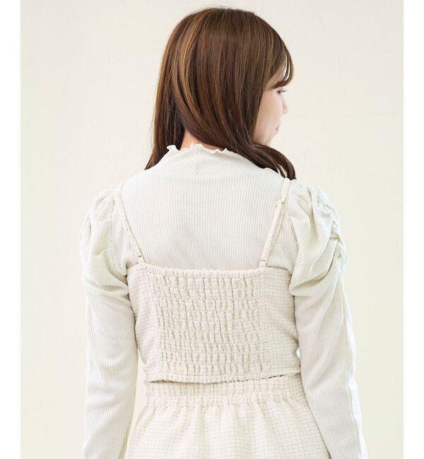  「ビッグリボンビジュービスチェ」|キャミソール|