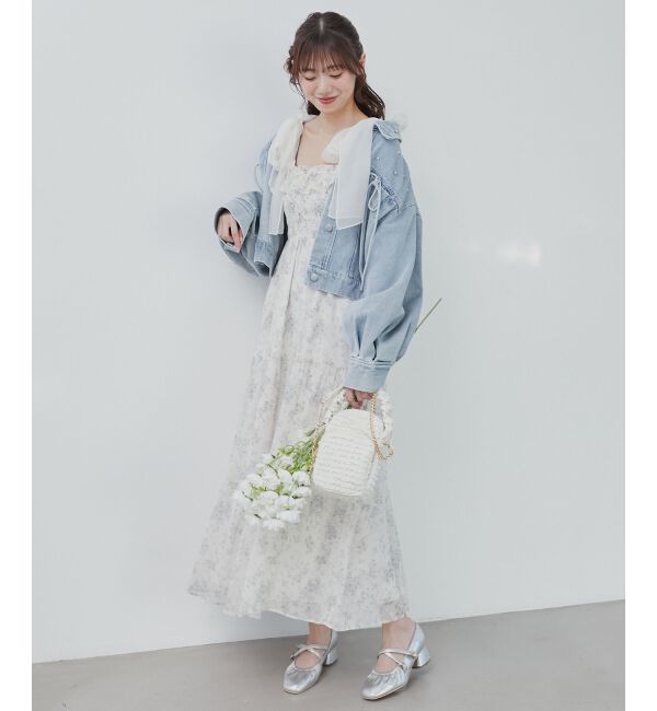  「2wayショルダーリボンキャミワンピ」|ワンピース|