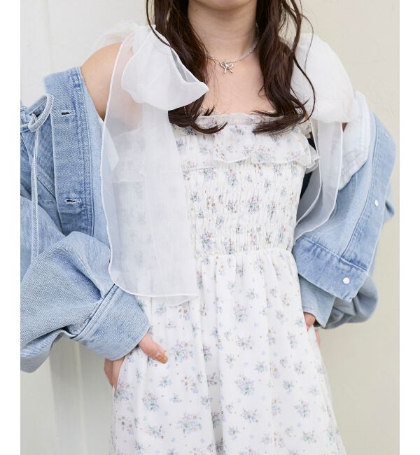  「2wayショルダーリボンキャミワンピ」|ワンピース|