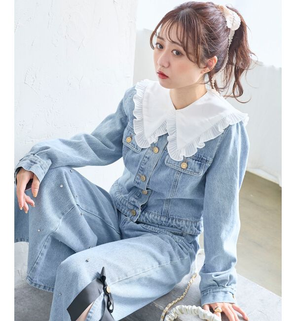  「フリルカラー＆ブローチセットGジャン」|その他|