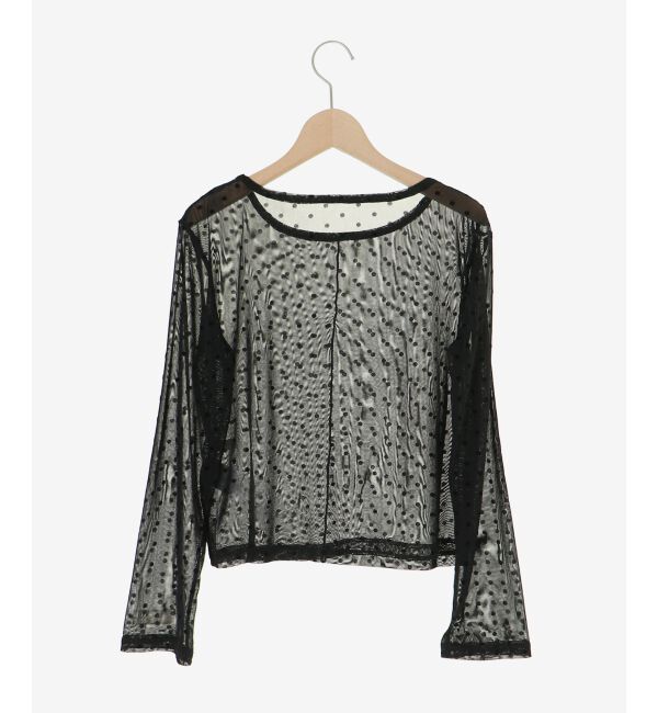  「ドットチュールシアートップス」|Tシャツ・カットソー|