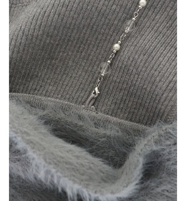  「ビッグリボンチェーン付きニット」|ニット・セーター|