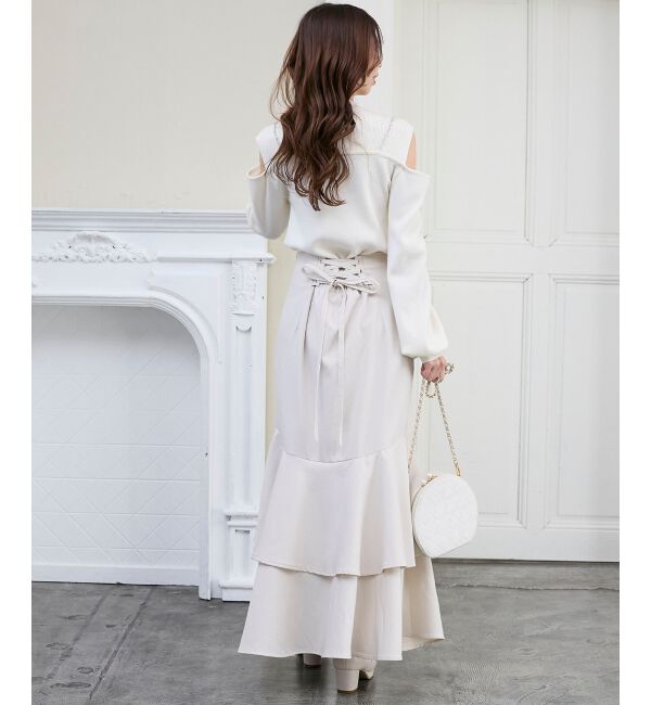  「ビッグリボンチェーン付きニット」|ニット・セーター|