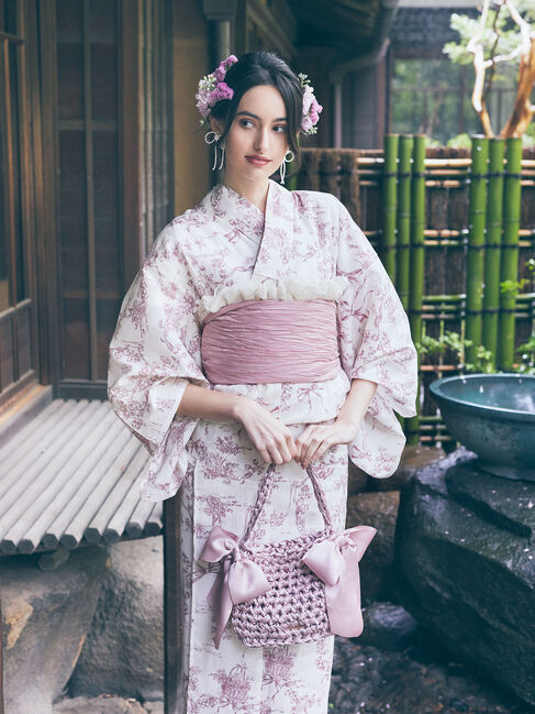 Maison de FLEUR「編み込みサイドリボンバッグ」|その他|