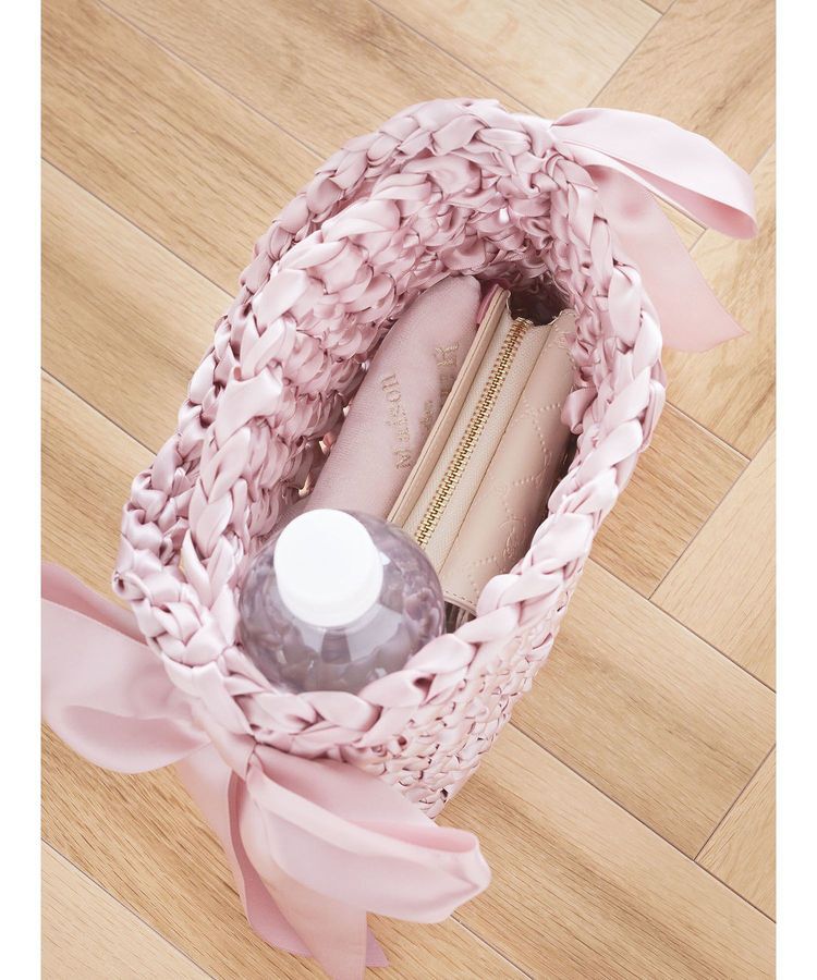 Maison de FLEUR「編み込みサイドリボンバッグ」|その他|