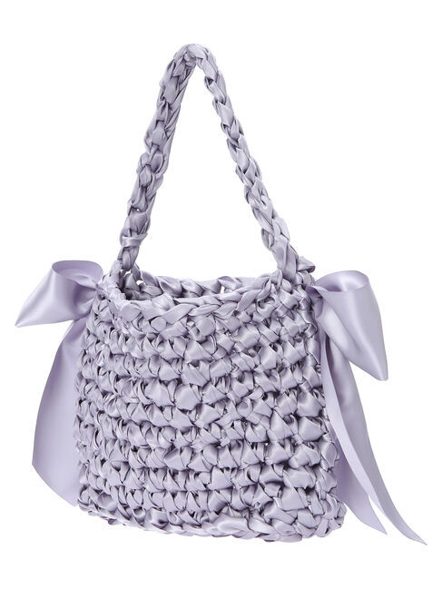 Maison de FLEUR「編み込みサイドリボンバッグ」|その他|