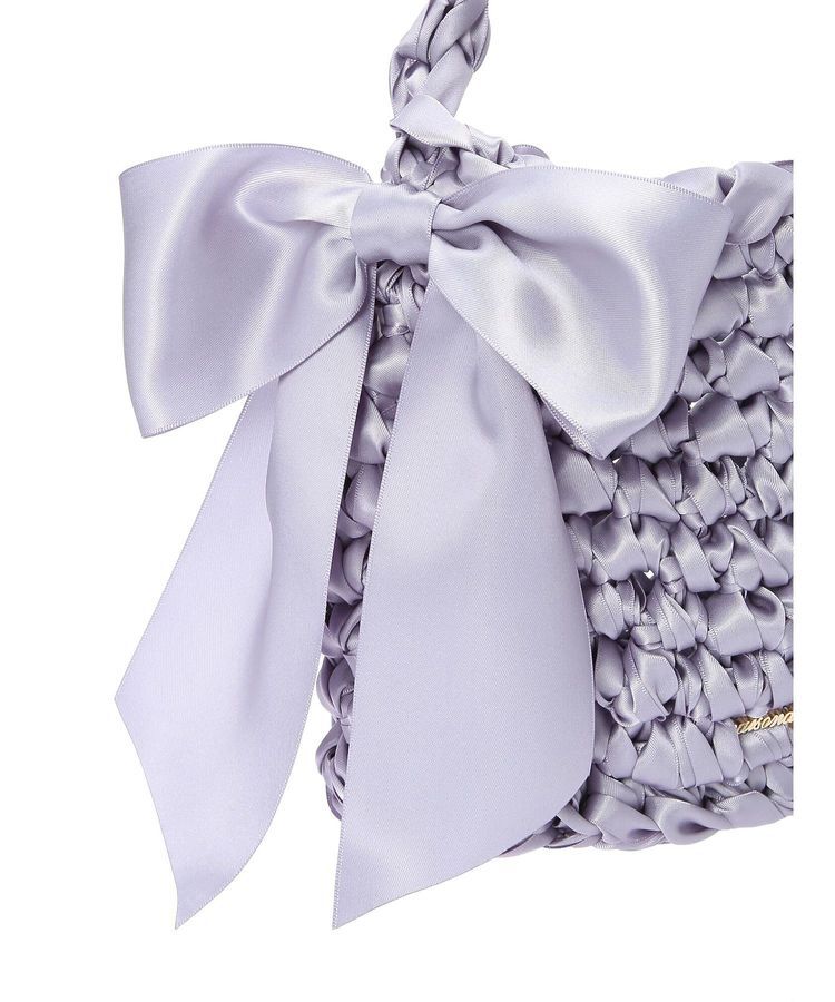 Maison de FLEUR「編み込みサイドリボンバッグ」|その他|