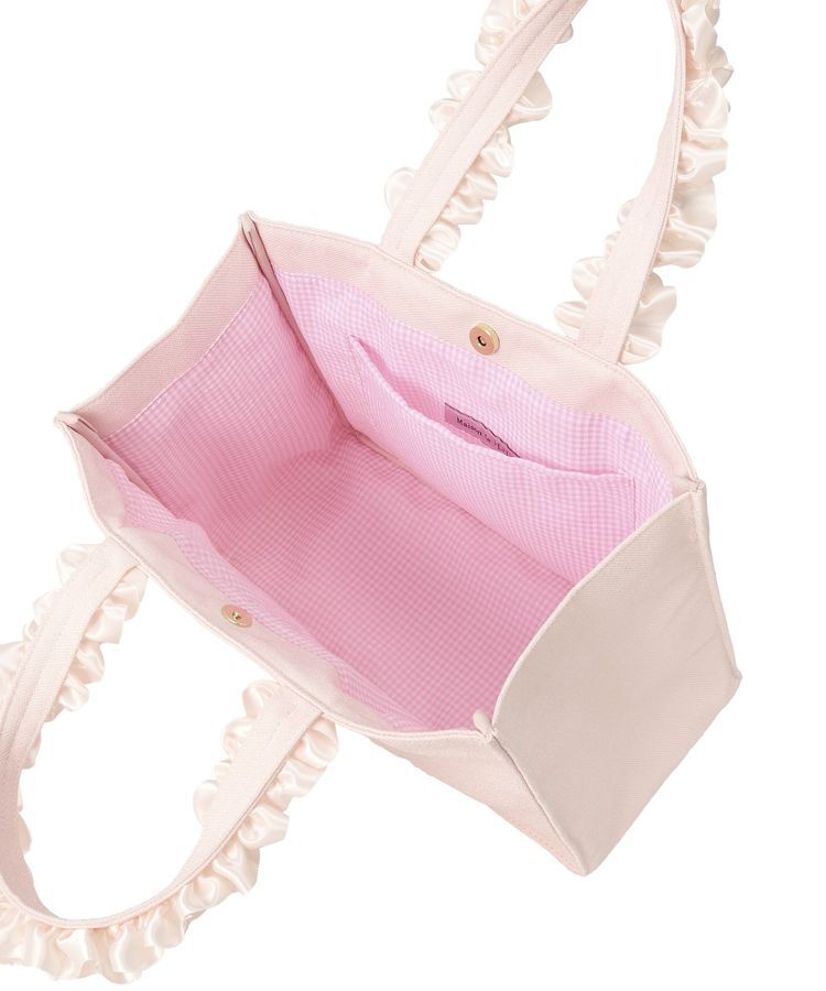 Maison de FLEUR「いちごフリルハンドルスクエアトートバッグ」|トートバッグ|