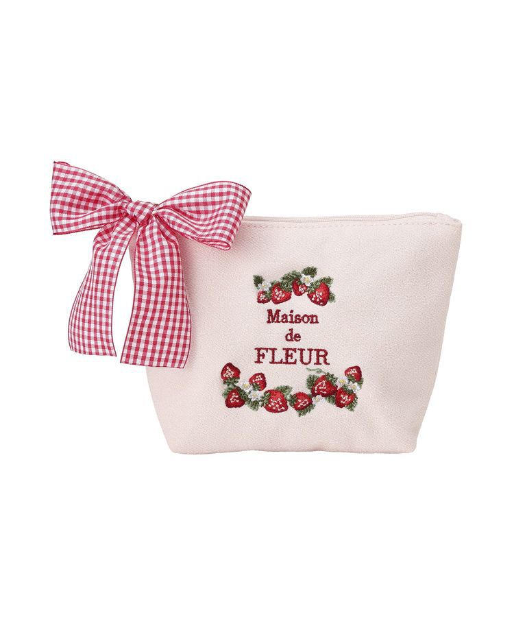 Maison de FLEUR「いちごポーチ」|ポーチ|
