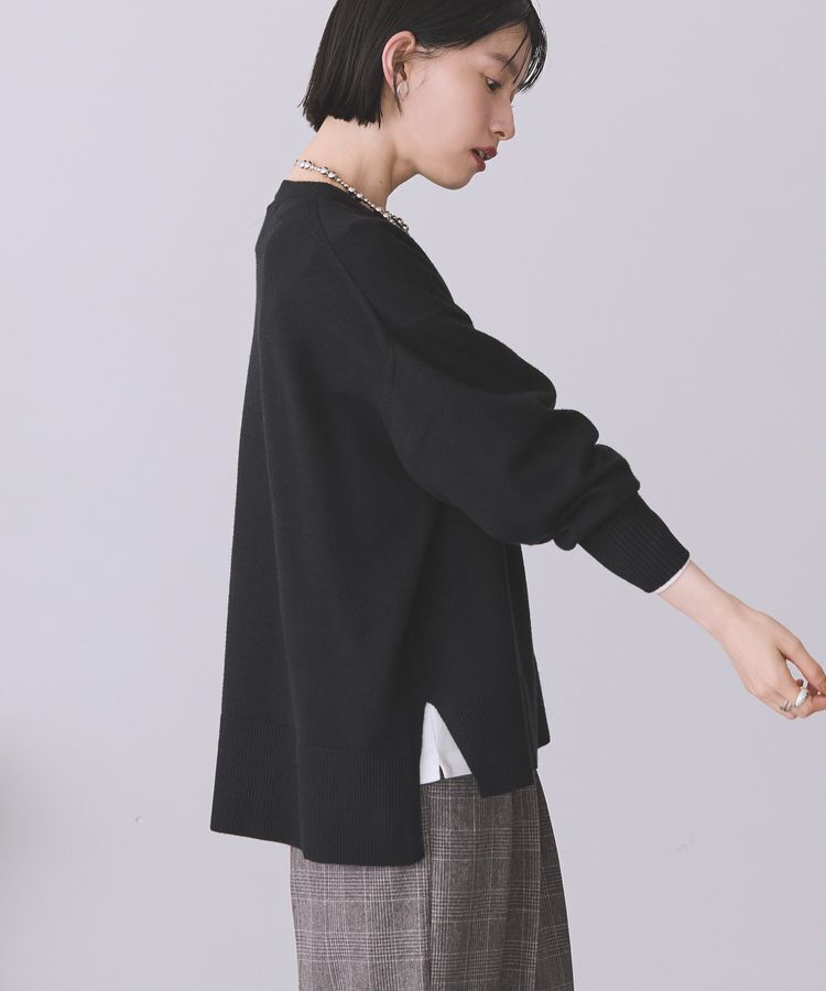 AMERICAN HOLIC「【WEB限定】バイパチサイドスリットニットプルオーバー＜静電気軽減＞」|ニット・セーター|