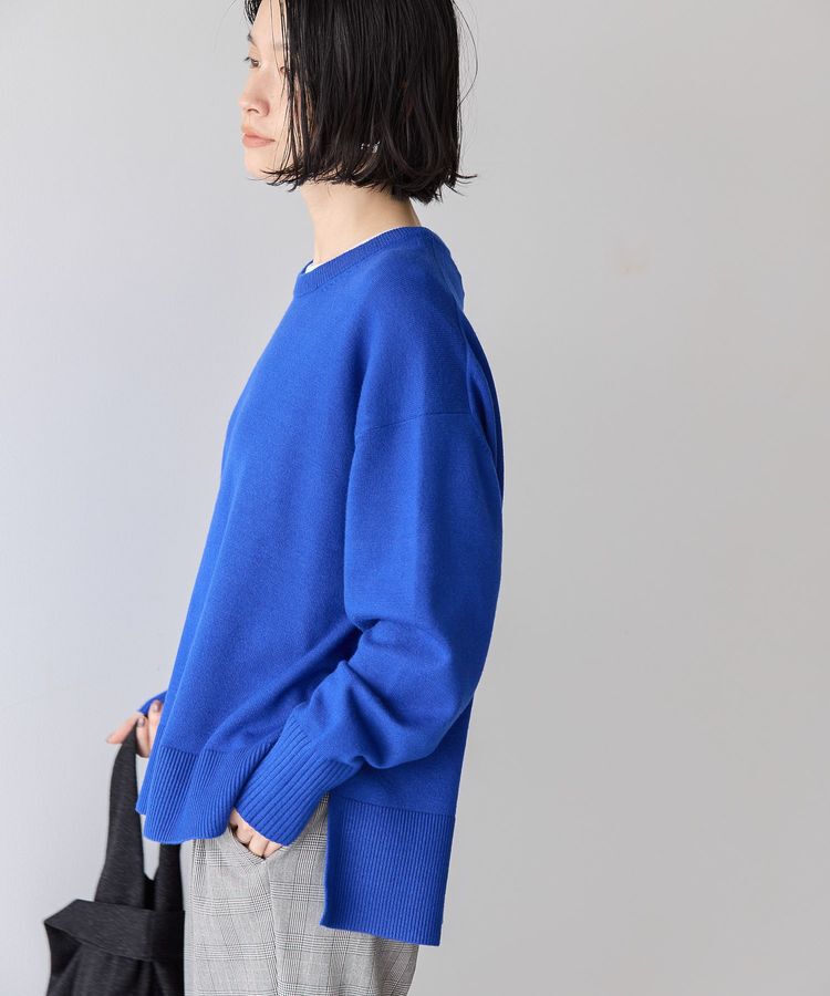 AMERICAN HOLIC「【WEB限定】バイパチサイドスリットニットプルオーバー＜静電気軽減＞」|ニット・セーター|