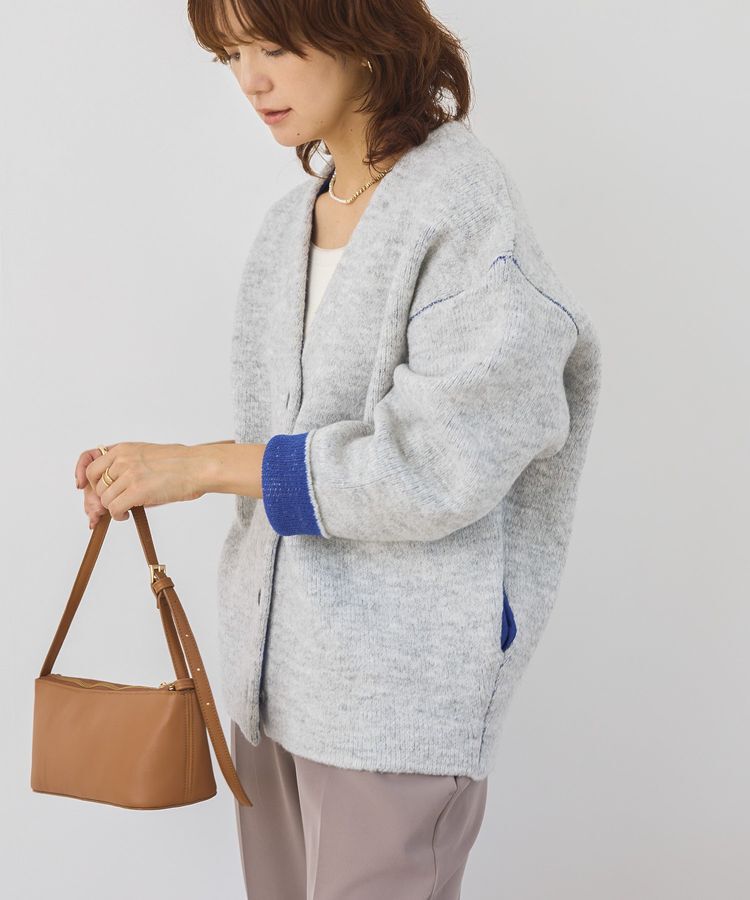 AMERICAN HOLIC「VネックWフェイスニットカーディガン【WEB限定カラー有り】」|カーディガン|