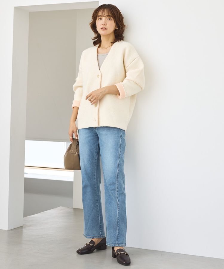 AMERICAN HOLIC「VネックWフェイスニットカーディガン【WEB限定カラー有り】」|カーディガン|